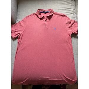 U.S. POLO ASSN. Men's Ultimate Pique Polo ShirtHeather Salmon Red XXL